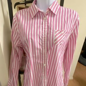 Buttoned down Oxford Style shirt that goes so cute with just about anything!!!!